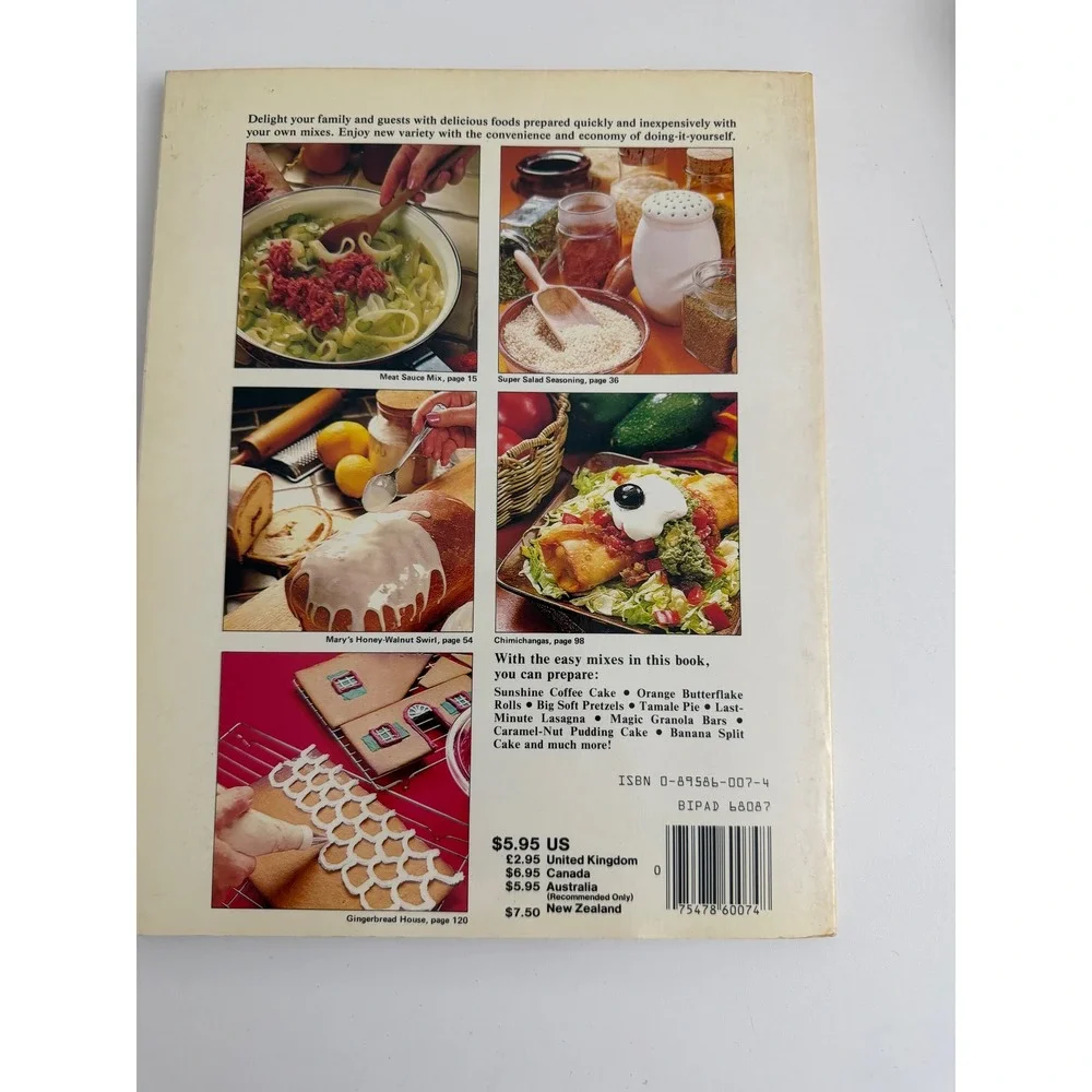 Make-A-Mix Cookery Cookbook Karine‎ Eliason Vintage 1978 Recipes DIY Mixes